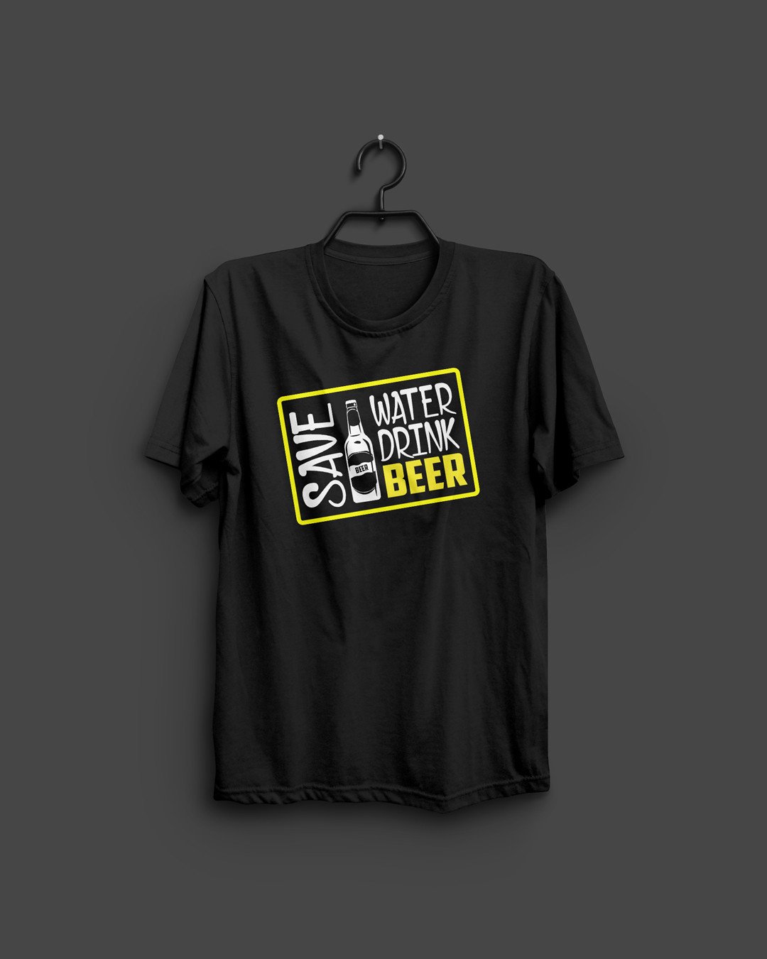 Save Water Drink Beer Printed T-Shirts