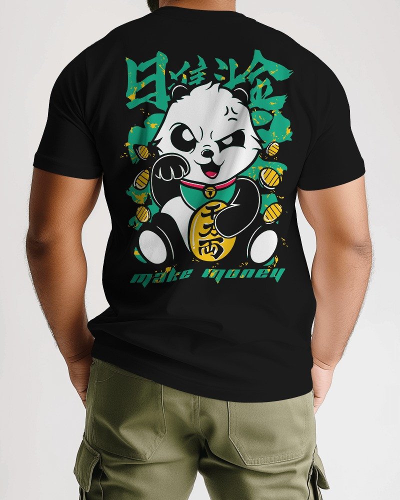 TeesWarrior Streetwear Graphics Printed Regular Cotton T-Shirts for men