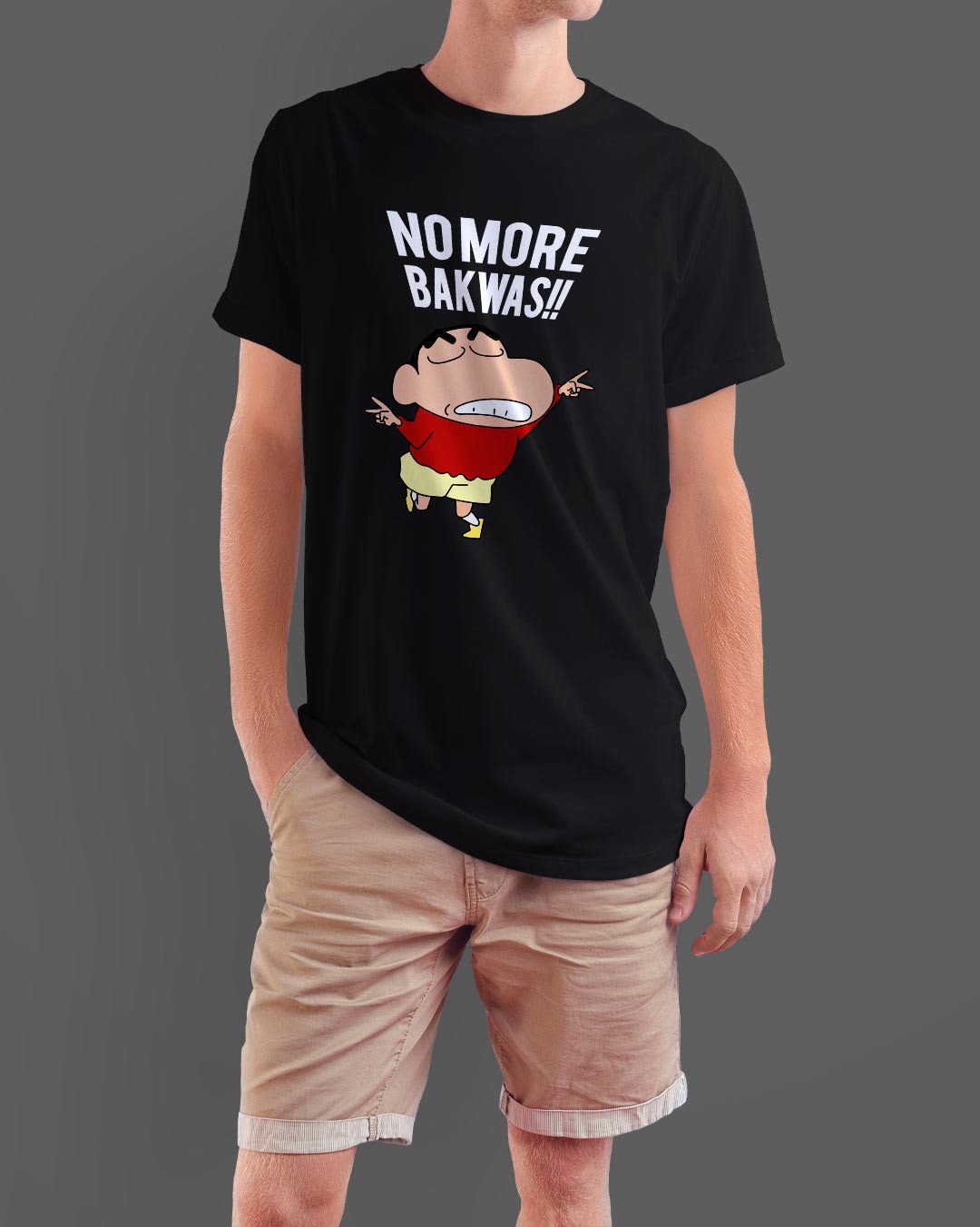 Crayon Shin-chan – No More Bakwas Printed T-Shirts