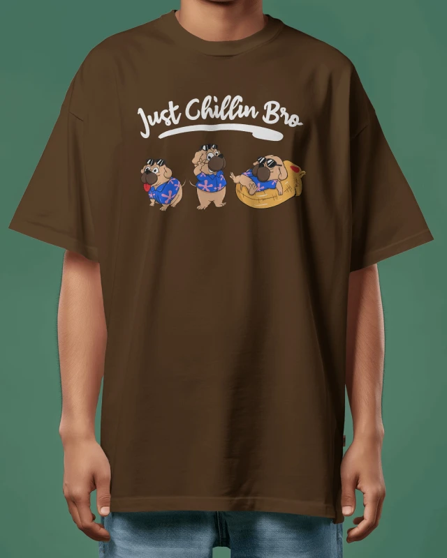 Just Chillin' Oversized T-Shirt - Comfy & Stylish Relaxed Fit Tee