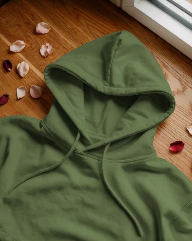 TeesWarrior Army Green Hoodie: Cozy Cotton Sweatshirt for Men & Women