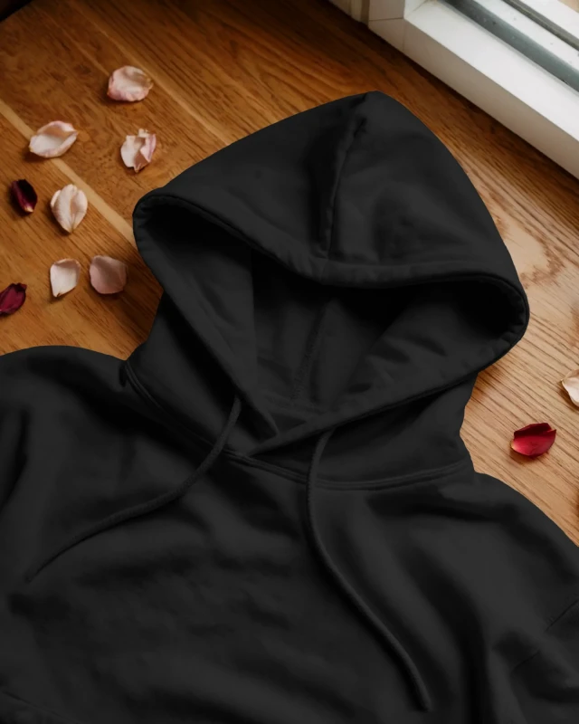 TeesWarrior Black Hoodie: Cozy & Stylish Cotton Sweatshirt for Men & Women