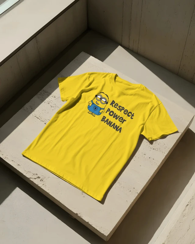 Minion Classic Fit T-Shirt - Fun Yellow Character Tee for Adults & Kids