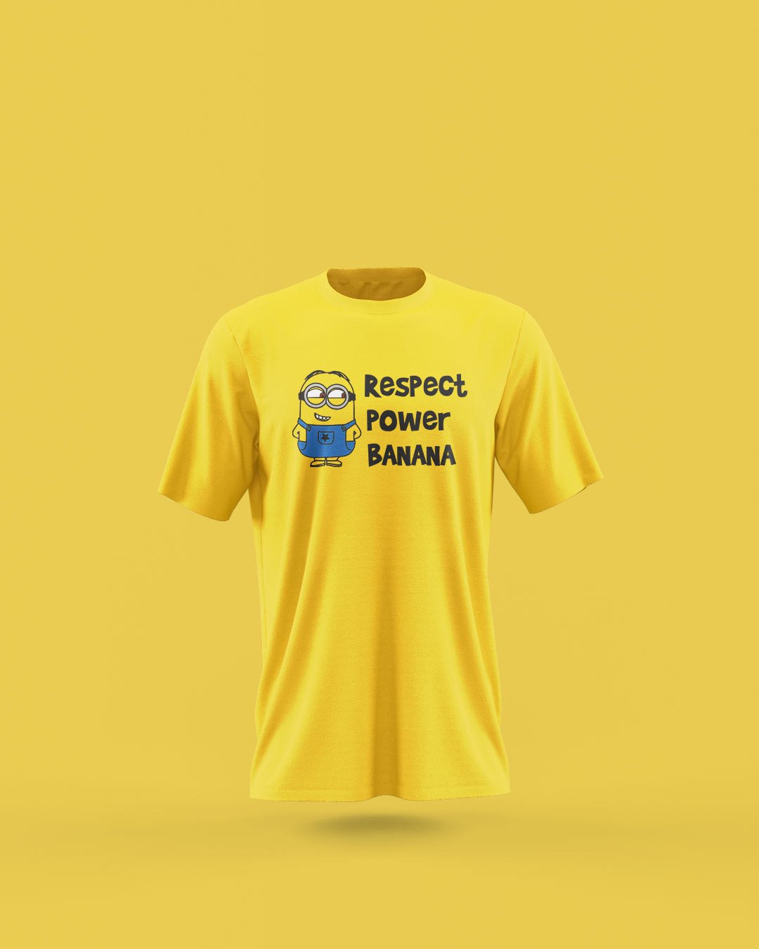 Minions – Respect Power Banana Printed T-Shirts