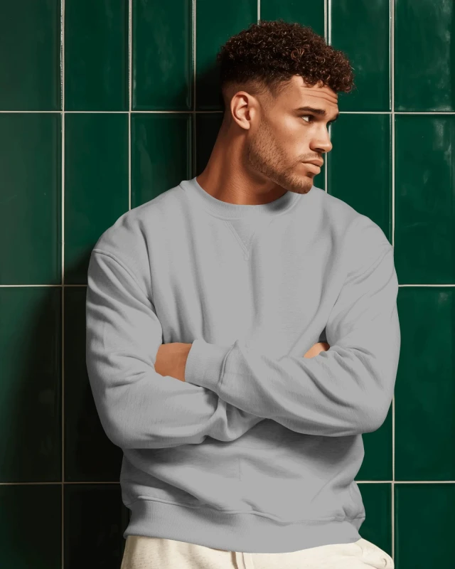 TeeWarrior Gray Heavy Sweatshirt: Premium Comfort & Durable Warmth