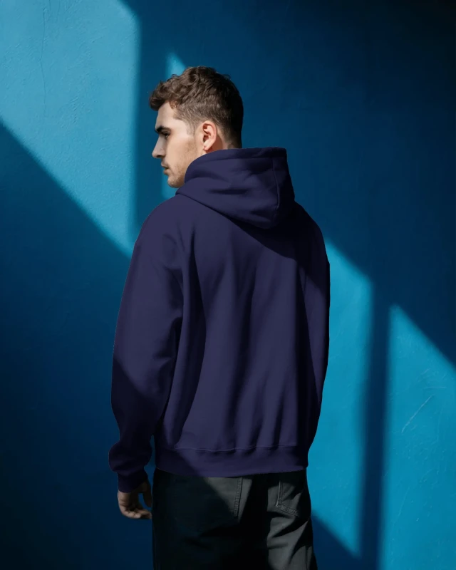 TeesWarrior Navy Hoodie: Cozy Cotton Sweatshirt for Men & Women