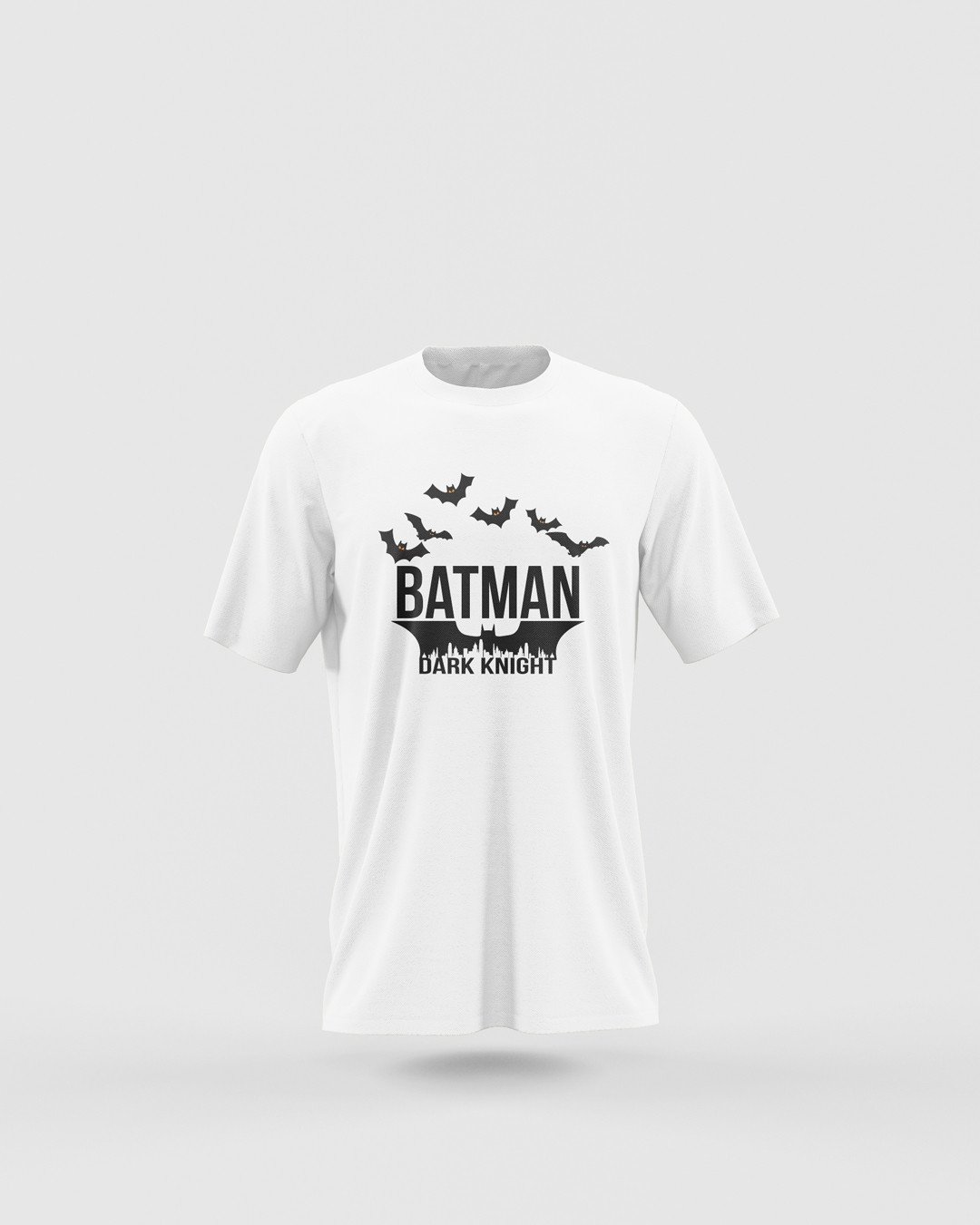 TeesWarrior Batman – The Dark Knight Graphic Printed 100% Cotton T-Shirt - Regular Fit, Round Neck, Half Sleeves