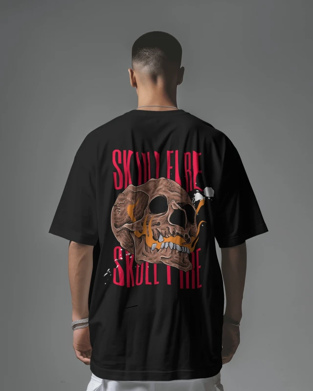 Skull Fire T-Shirt - Men's & Women's Graphic Tee | TeeWarrior