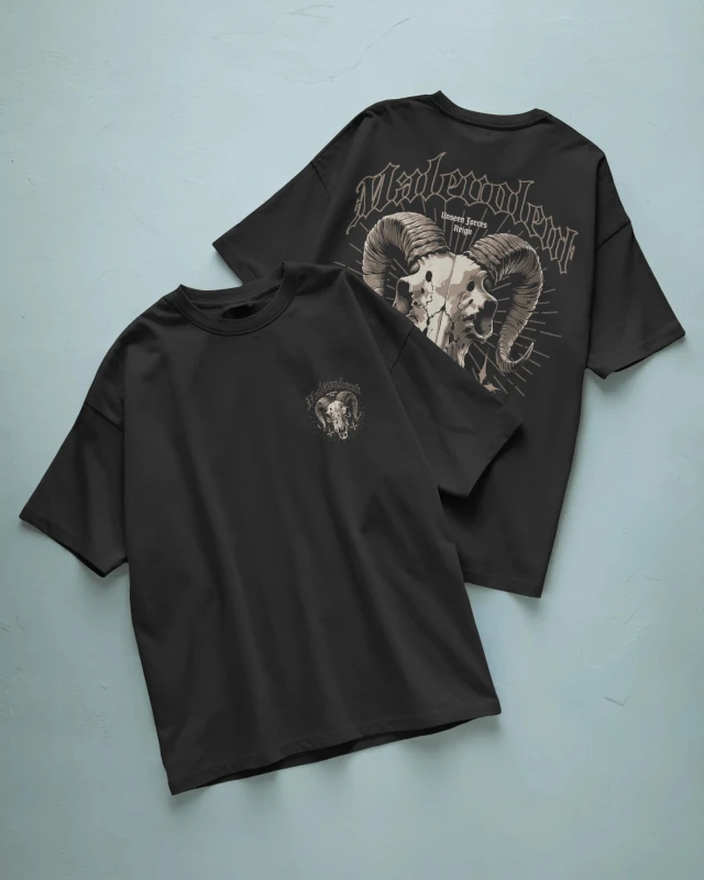 TeesWarrior Men's Oversized "Malevolent" Graphic Tee | Streetwear & Comfort Fit