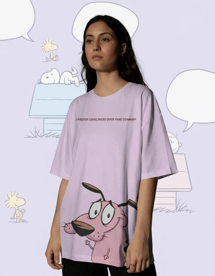 Courage the Cowardly Dog Cartoon T-Shirt - Vintage 90s Cartoon Network Tee
