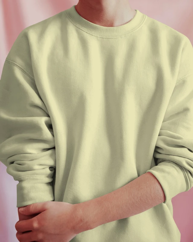 TeeWarrior Off-White Heavy Sweatshirt | Premium Comfort & Warmth
