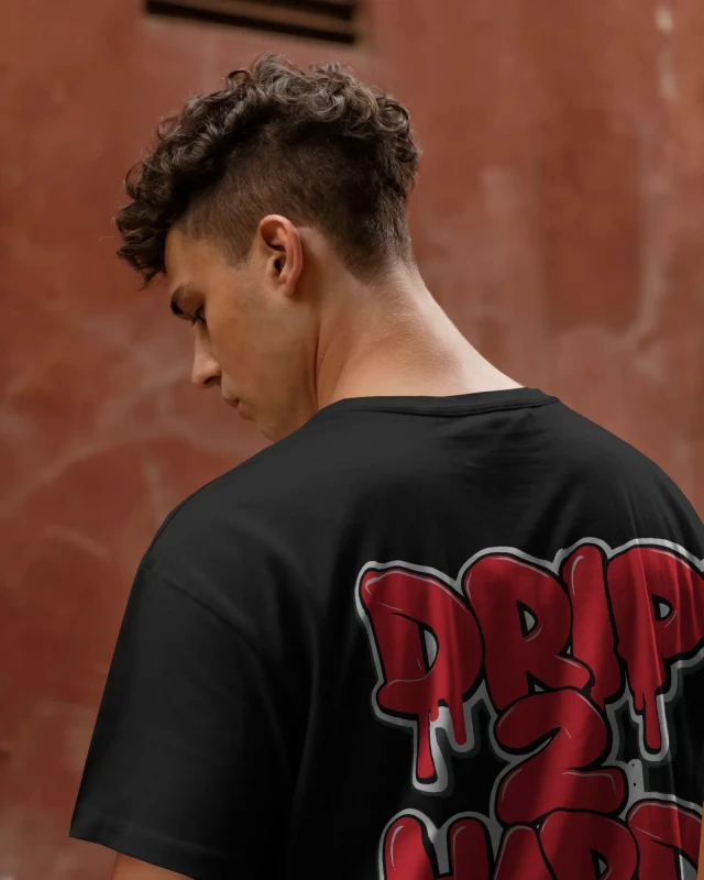 Drip to Hard Oversized Cotton Tee | Premium Streetwear T-Shirt