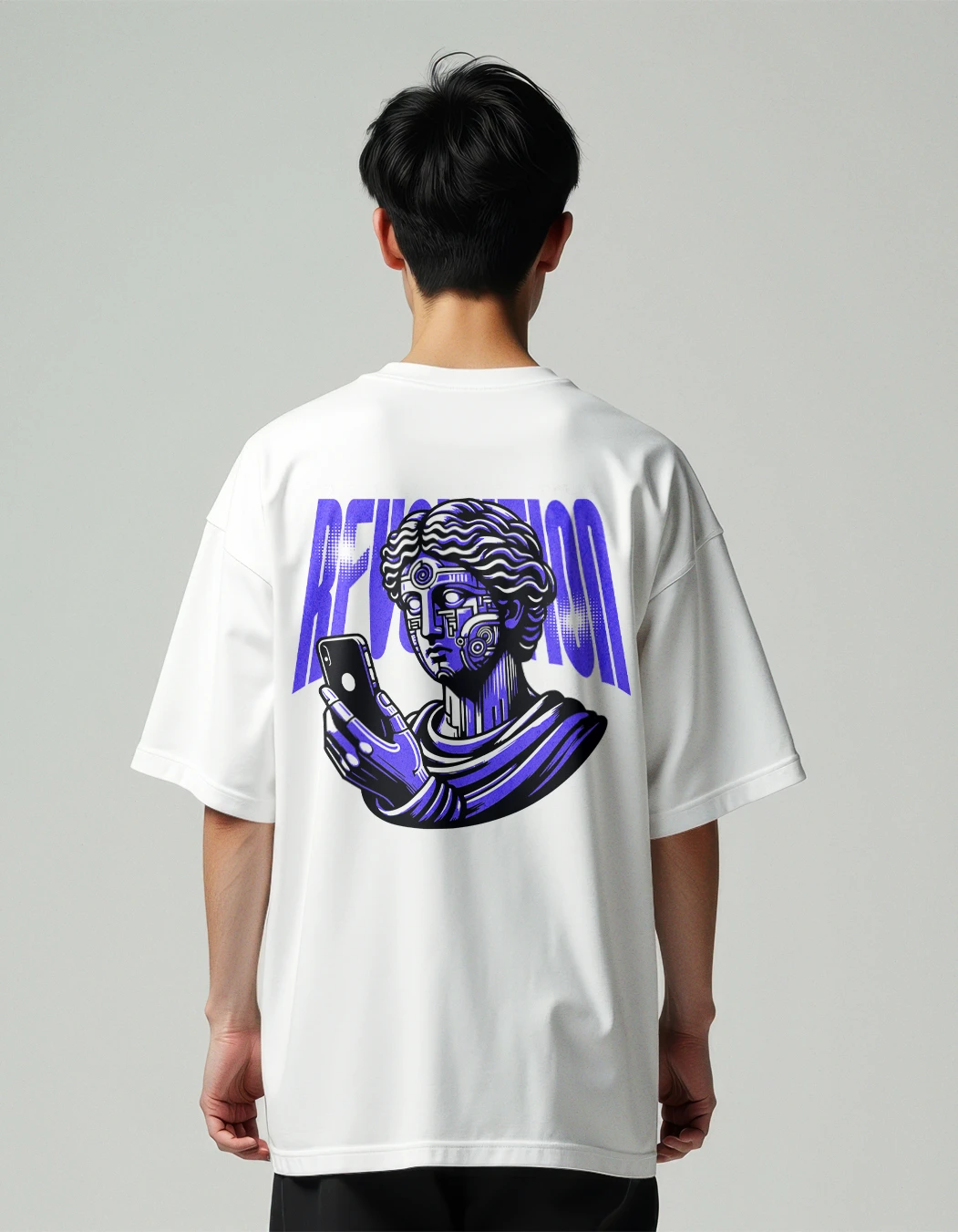 Revolution white oversized t-shirt